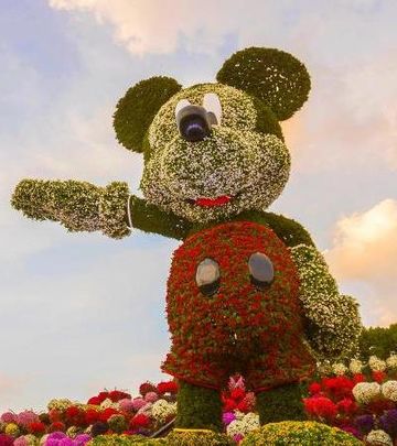 Skulptura za Ginisa: Miki Maus od 100.000 cvetova