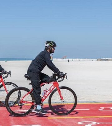 Vladar Dubaija testira novu biciklističku stazu